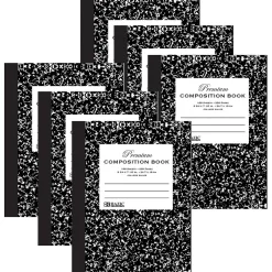 Composition Notebooks|Bazic 1-Subject Composition Notebooks, College Ruled, 100 Sheets, Multicolor, 6/Bundle (BAZ5091-6)