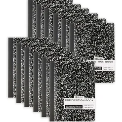 Notebooks|Bazic 1-Subject Composition Notebooks, College Ruled, 100 Sheets, Multicolor, 12/Bundle (BAZ5050-12)