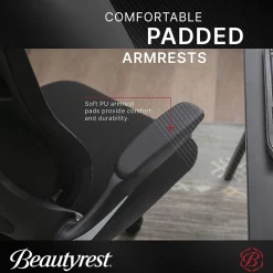 Ergonomic Chairs*Beautyrest ErgoMax Ergonomic Mesh Swivel Task Chair, (60078-BLK) Black