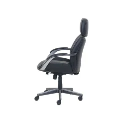 Office Chairs*Beautyrest Leather Computer and Desk Chair, Black/Gray (51546)