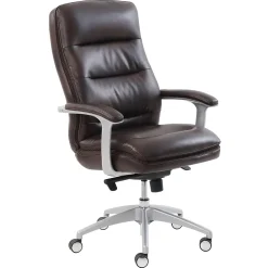 Office Chairs*Beautyrest Platinum Sofil Bonded Leather Executive Chair, (49404BR) Brown