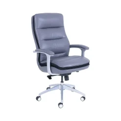 Ergonomic Chairs*Beautyrest Platinum Sofil Bonded Leather Executive Chair, (49404) Gray