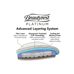 Ergonomic Chairs*Beautyrest Platinum Sofil Bonded Leather Executive Chair, (49404) Gray