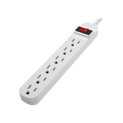 Belkin 6 Outlet Power Strip, White (F9P609-03-DP)