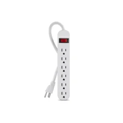 Belkin 6 Outlet Power Strip, White (F9P609-03)