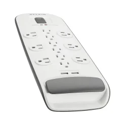 Belkin 12 Outlets Surge Protector, 6' Cord, White (BV112050-06)