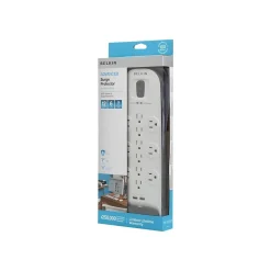 Belkin 12 Outlets Surge Protector, 6' Cord, White (BV112050-06)