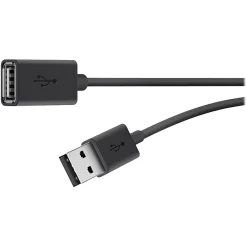 Belkin 10' USB A Male/A Female, Black (F3U153BT3M)