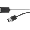 Belkin 6' USB A Male/A Female, Black (F3U153BT1.8M)