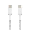 Belkin BOOST CHARGE 3.3 ft. Braided USB-C to USB-C Cable, White (CAB004BT1MWH)