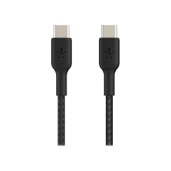 Belkin BOOST CHARGE 6.56' USB Type-C to Type-C Power Cable, Male to Male, Black (CAB004BT2MBK)