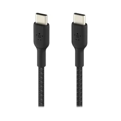 Belkin BOOST CHARGE 6.56' USB Type-C to Type-C Power Cable, Male to Male, Black (CAB004BT2MBK)