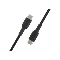 Belkin BOOST CHARGE 6.56' USB Type-C to Type-C Power Cable, Male to Male, Black (CAB004BT2MBK)