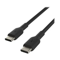 Belkin BOOST CHARGE 6.56' USB Type-C to Type-C Power Cable, Male to Male, Black (CAB004BT2MBK)