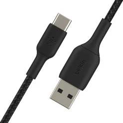 Belkin BOOST CHARGE Braided USB-C to USB-A Cable, 15 cm / 6