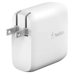 BOOST CHARGE Dual USB-C PD GaN Wall Charger, 68 W, White<Belkin Hot