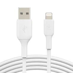 Belkin BOOST CHARGE Lightning to USB-A Cable, 15cm / 6", White