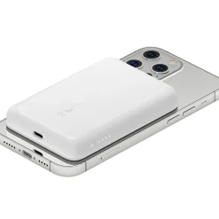 BOOST CHARGE Magnetic Wireless Power Bank for iPhone 12/13/14, 2500mAh, White (BPD002BTWH)<Belkin Hot
