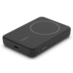 BOOST CHARGE Magnetic Wireless Power Bank for iPhone 12/13/14, 5000mAh, Black (BPD004btBK)<Belkin New