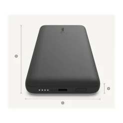 BOOST CHARGE Plus Lightning/USB Type-C Power Bank for Most Smartphones, 10000mAh, Black (BPB006BTBLK)<Belkin Sale