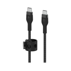 BOOST CHARGE PRO Flex USB Type-C Cable for Most Smartphones, Black (CAB011BT2MBK)<Belkin Best