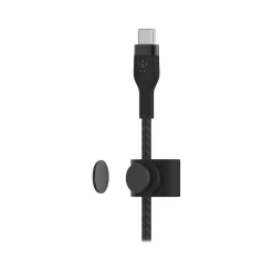 BOOST CHARGE PRO Flex USB Type-C Cable for Most Smartphones, Black (CAB011BT2MBK)<Belkin Best