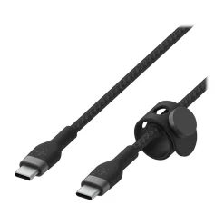 BOOST CHARGE PRO Flex USB Type-C Cable for Most Smartphones, Black (CAB011BT2MBK)<Belkin Best