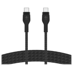 BOOST CHARGE PRO Flex USB Type-C Cable for Most Smartphones, Black (CAB011BT2MBK)<Belkin Best