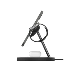 BOOST CHARGE PRO 3-in-1 Wireless Charger with MagSafe for iPhone 12, Black (WIZ009ttBK)<Belkin New