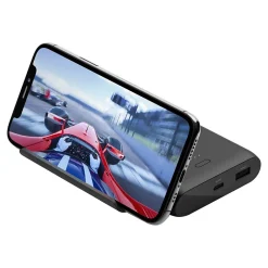 BOOST CHARGE USB Power Bank with Stand for Most Smartphones, 10000mAh, Black (BPZ002BTBK)<Belkin Hot