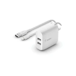 BOOST CHARGE USB-A Wall Charger for Multiple Brands, White (WCD001dq1MWH)<Belkin