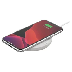 BOOST CHARGE Wireless Charging Pad for Most Smartphones, White (WIA001TTWH)<Belkin