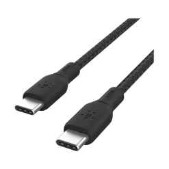 BoostCharge 6.56' USB-C to USB-C Power Cable, Male to Male, Black (CAB014BT2MBK)<Belkin Online