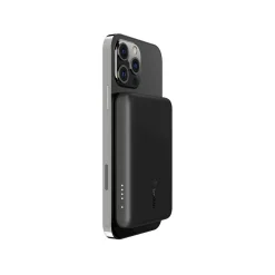 BOOST↑CHARGE Magnetic Wireless Power Bank for iPhone 12/13, 2500mAh, Black (BPD002btBK)<Belkin Outlet