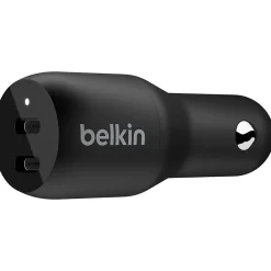 BoostCharge USB-C Car Charger, Black (CCB002BTBK)<Belkin