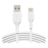 BoostCharge USB-C to USB-A Charging Cable, 3.3 ft., White, 2/Pack (CAB001bt1MWH2PK)<Belkin Discount