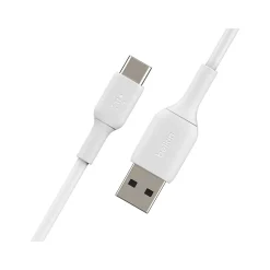 BoostCharge USB-C to USB-A Charging Cable, 3.3 ft., White, 2/Pack (CAB001bt1MWH2PK)<Belkin Discount