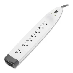 Belkin Home Series 7 Outlet Home/Office, 6 ft. Cord, 2320 Joules (BE107200-06)