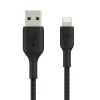 Belkin Lightning to USB-A Boost Charge Braided Cable, 6.6', MFi-Certified, Black