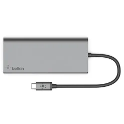 Belkin Multimedia 5-Port USB-C Hub, Gray (F4U092BTSGY)