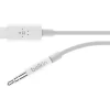 Belkin RockStar 3' USB-C to 3.5mm Audio Cable, White (F7U079bt03-WHT)