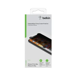 SCREENFORCE Tempered Glass Privacy Filter & Screen Protector for iPhone 11 Pro Max (OVA005ZZ)<Belkin New
