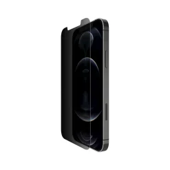 SCREENFORCE TemperedGlass Glass Privacy Filter & Screen Protector for iPhone 12/12 Pro (OVA045ZZ)<Belkin New