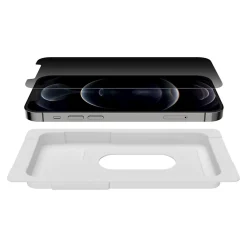 SCREENFORCE TemperedGlass Glass Privacy Filter & Screen Protector for iPhone 12/12 Pro (OVA045ZZ)<Belkin New