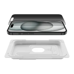 ScreenForce Tempered Glass Protector for iPhone 15 (OVA147zz)<Belkin Clearance