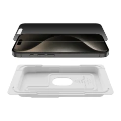 ScreenForce Tempered Glass Protector for iPhone 15 Pro (OVA149zz)<Belkin Online