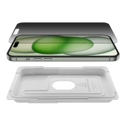 ScreenForce Tempered Glass Protector for iPhone 15 Plus (OVA148zz)<Belkin New