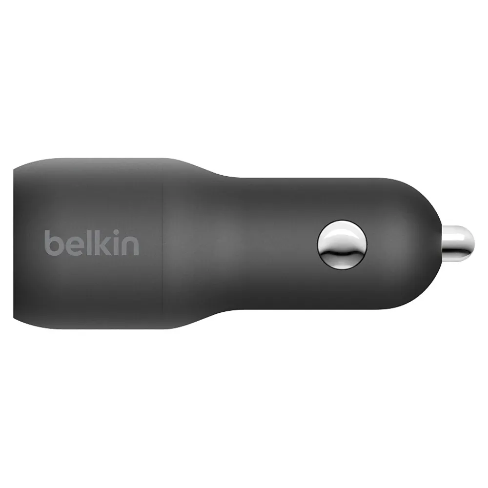 USB Type-A Car Charger for Most Smartphones, Black (CCB004bt1MBK-B5)<Belkin Sale