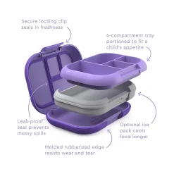 bentgo Kids Chill Lunch Box, Purple (BGOCHL-P)