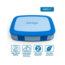 bentgo Kids Lunch Box, Blue, 19 Oz. (BGOKIDS-B)